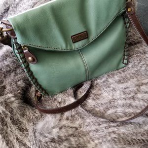 Chala green leather handbag